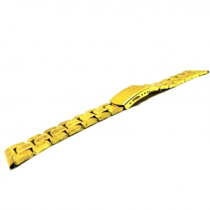 Bratara de ceas Aurie din otel inoxidabil - 18mm, 20mm, 22mm, 24mm - B2931 - Img 2