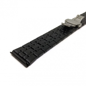 Bratara de ceas din Otel Inoxidabil - Neagra - 22mm, 24mm - WZ3813 - Img 3