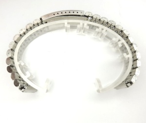 Brățară Jubileu cu Capete Retractabile – 16-22 mm – Argintie – Oțel Inoxidabil - Img 4