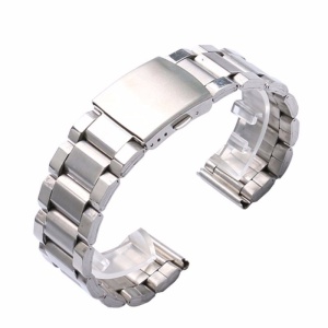 Bratara Metalica Argintie Otel Inoxidabil 18mm 20mm 22mm 24mm 26mm WZ1501 - Img 4