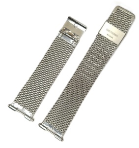 Brățară Metalică Aurie / Argintie – Centered Notched Strap – 20 mm exterior / 9 mm crestătură – Pentru ceasuri cu urechiușe speciale - Img 4