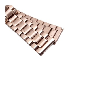 Brățară Metalică Auriu-Roz cu Închidere Deployant | Oțel Inoxidabil | 18mm, 20mm, 22mm, 24mm | Capete interschimbabile - Img 6