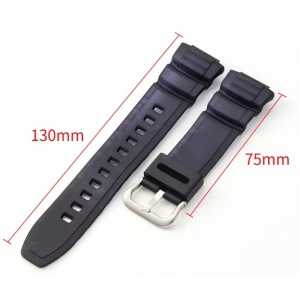 Curea Cauciuc Compatibilă Casio – 16/26 mm – Pentru MCW-100, MCW-110, W-S220, AE-2000W, HDD-S100 – Cataramă Oțel - Img 2