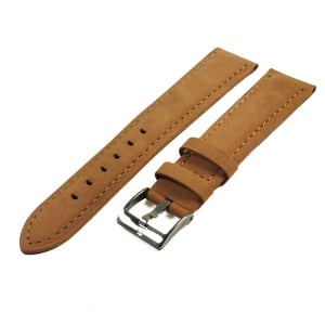 Curea Ceas „Tobacco Suede” 01D140 – Piele Întoarsă Maro, Stil Minimalist (18mm - 20mm) - Img 4