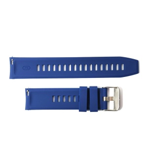 Curea Ceas Bleumarin din Silicon – 20/22 mm – Textură Mată – Cataramă Inox – Telescoape Incluse - Img 3