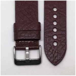 Curea ceas maro fara cusatura 22mm WZ976 - Img 2