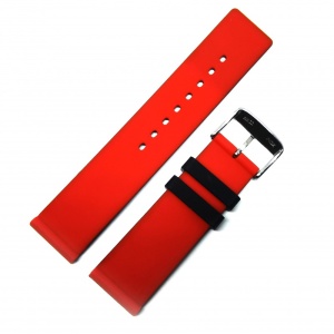Curea ceas Morellato - Tunguska Silicone Black / Red- 22mm - A01X5396187883CR - Img 2