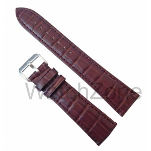 Curea Ceas Piele Maro Imprimeu Crocodil 22mm WZ1033