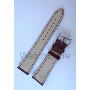 Curea Ceas Piele Maro Imprimeu Crocodil 22mm WZ1033 - Img 2