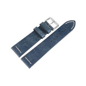 Curea Ceas Piele Naturala Albastra Vintage 22mm 24mm 8309302000