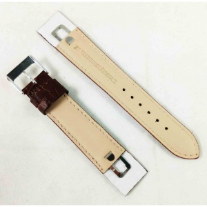Curea Ceas Piele Naturala Maro 20mm Prindere Speciala WZ2173 - Img 2