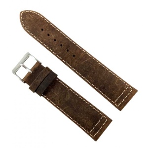 Curea Ceas Piele Naturala Maro Casual 22mm WZ2281