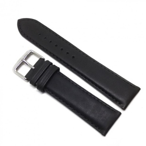 Curea Ceas Piele Naturală Neagră – 20/22/24 mm