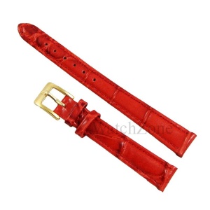 Curea ceas piele rosie 10mm 12mm 14mm 16mm 18mm 20mm 22mm 24mm 26mm NAGATA WZ1737 - Img 3