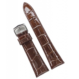 Curea Ceas Premium – Piele Naturală Maro, Imprimeu Crocodil