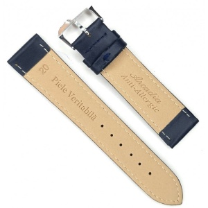 Curea Ceas Premium Navy Bleumarin – Piele Autentică, Profil Slim (2mm) - Img 3