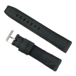 Curea Ceas Silicon Negru – 16/18/20/22/24 mm – WZ1972 – Anti-derapant – Cataramă Oțel Inoxidabil