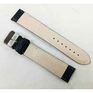 Curea Ceas XL 22mm Piele Naturala Neagra Solida WZ2331 - Img 2