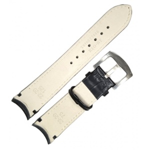Curea Compatibilă Tissot T610027446 – 22/20 mm – Piele Naturală Neagră – Lungime 125 x 75 mm - Img 3