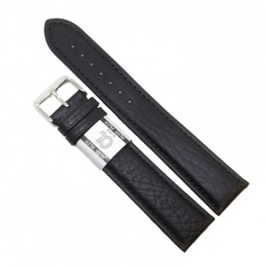 Curea de Ceas Alfa XXL - Piele Naturala - Anti-Alergic - Neagra - 18mm / 20mm / 22mm / 24mm - WZ2008