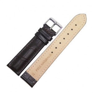 Curea de ceas ARA -Maro cu Imprimeu Crocodil - 20mm, 22mm - WZ3656 - Img 3