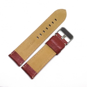 Curea de ceas Brun-roscat din piele naturala - 24mm - W3572 - Img 3