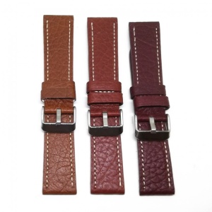 Curea de ceas Burgundy din piele naturala - 22mm - WZ3569 - Img 3