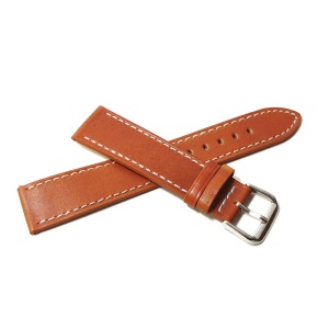Curea de ceas culoare Maro Deschis din piele naturala 18mm 20mm WZ5208 - Img 2