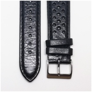 Curea de ceas din piele naturala Neagra 18mm 20mm 22MM - 3K2 - Img 2
