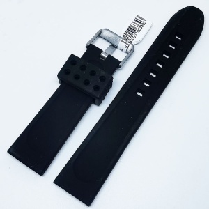 Curea de ceas din silicon neagra 22mm 24mm GR845 - Img 2