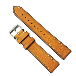 Curea de ceas maro deschis din piele naturala 20mm WZ5221
