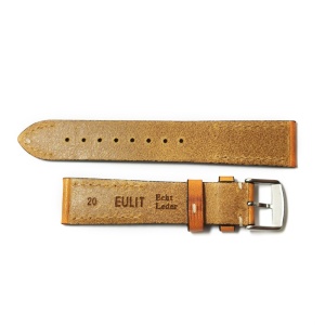 Curea de ceas maro deschis din piele naturala 20mm WZ5221 - Img 3