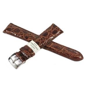 Curea de ceas Morellato Amadeus Brown din piele de crocodil - 12mm, 14mm, 16mm, 18mm, 20mm, 22mm - Img 2