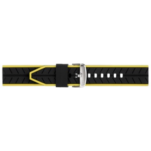 Curea de ceas Morellato - Sesia Technogoma Silicone - Negru cu Galben - 22mm - A01X4985187897CR - Img 3