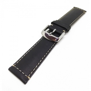 Curea de ceas neagra din piele naturala - 20mm, 22mm - Camel - Img 2