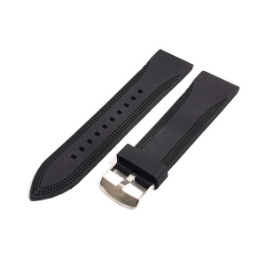 Curea de ceas Neagra din Silicon 24mm - Img 4