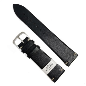 Curea de ceas neagra Morellato Manufatti Vintage 20mm 22mm