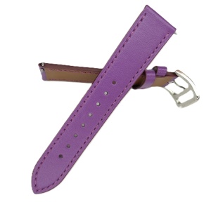 Curea De Ceas Piele Naturală Mov – 20/18 mm - Img 3