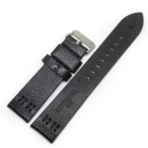 Curea de ceas XXL din piele neagra bizonata 18mm 20mm 22mm 24mm C3134 - Img 4
