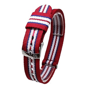 Curea Morellato tip NATO Evolution Nastro Cannete Red White Blue 18mm 20mm 22mm A01X4737A74864CR