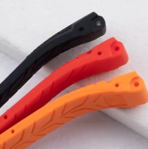 Curea Natural Rubber Compatibila Tissot T-RACE – 21 mm – Roșu / Negru / Orange – T048.417/T048.427 - Img 4