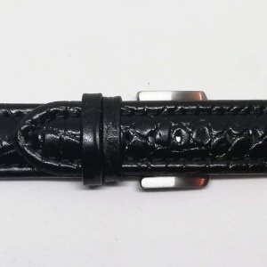 Curea neagră din piele XL 20mm 22mm 24mm 26mm WZ997 - Img 4