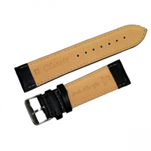 Curea pentru ceas din piele ecologica neagra - 22mm, 24mm, 26mm - C2948 - Img 4