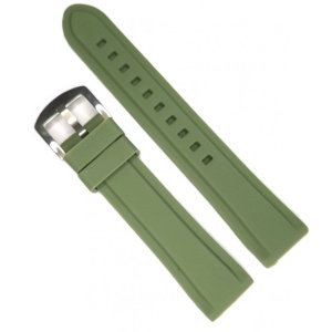 Curea Silicon Fin la Atingere pentru Smartwatch – 20 mm – 5 Culori – Lungime M – Cataramă Argintie - Img 2