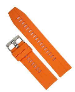 Curea SmartWatch Orange din Silicon – 20/22 mm – Textură Mată – Cataramă Inox – Telescoape Incluse