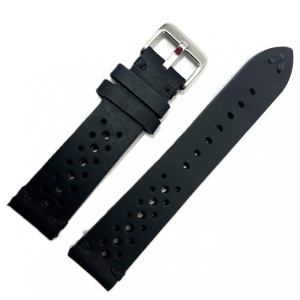 Curea unisex din piele naturală, stil vintage, perforată, 18 / 20 / 22 / 24 / 26 mm, maro, piele cerată (oil wax) WZ1504