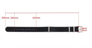 Curea Universală Nylon – 22 mm – Army Blue – Compatibilă OMEGA, Rolex, Tudor, Hamilton, SEIKO - Img 3