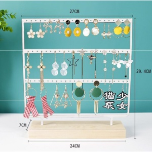 Cutie de Expoziție pentru Inele – Bambus cu Ramă Metalică – 32x27x7cm – 4 Culori – Expozitor Profesionist - Img 3