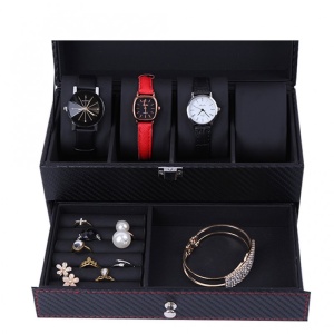 Cutie pentru Ceasuri si Bijuterii Black Carbon - WZ3449 - Img 3