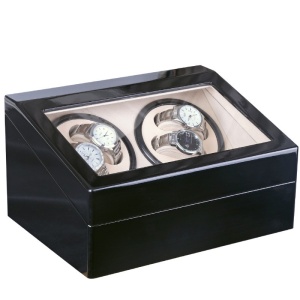 Dispozitiv pentru intors ceasuri automatice Watch Winder 4 + 6 Spatii WW460BW - Img 3